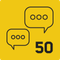 Conversations lancées=50