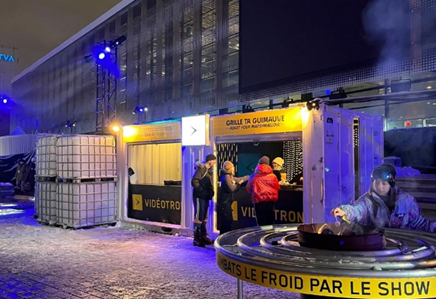 Offre de guimauves par Vidéotron à Igloofest Montréal