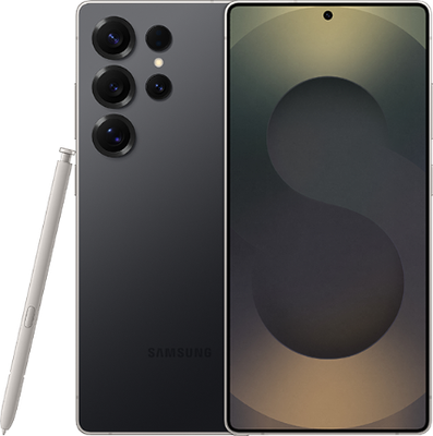 Samsung Galaxy S25 Ultra avec Stylet, vue arrière et avant