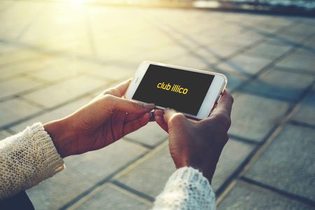 Application Club illico mobile sur un téléphone